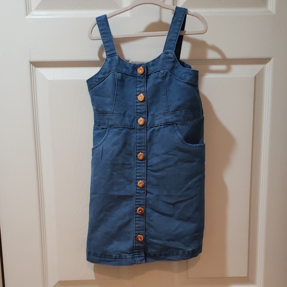 Vince Camuto Blue Denim Kids Dress Size S